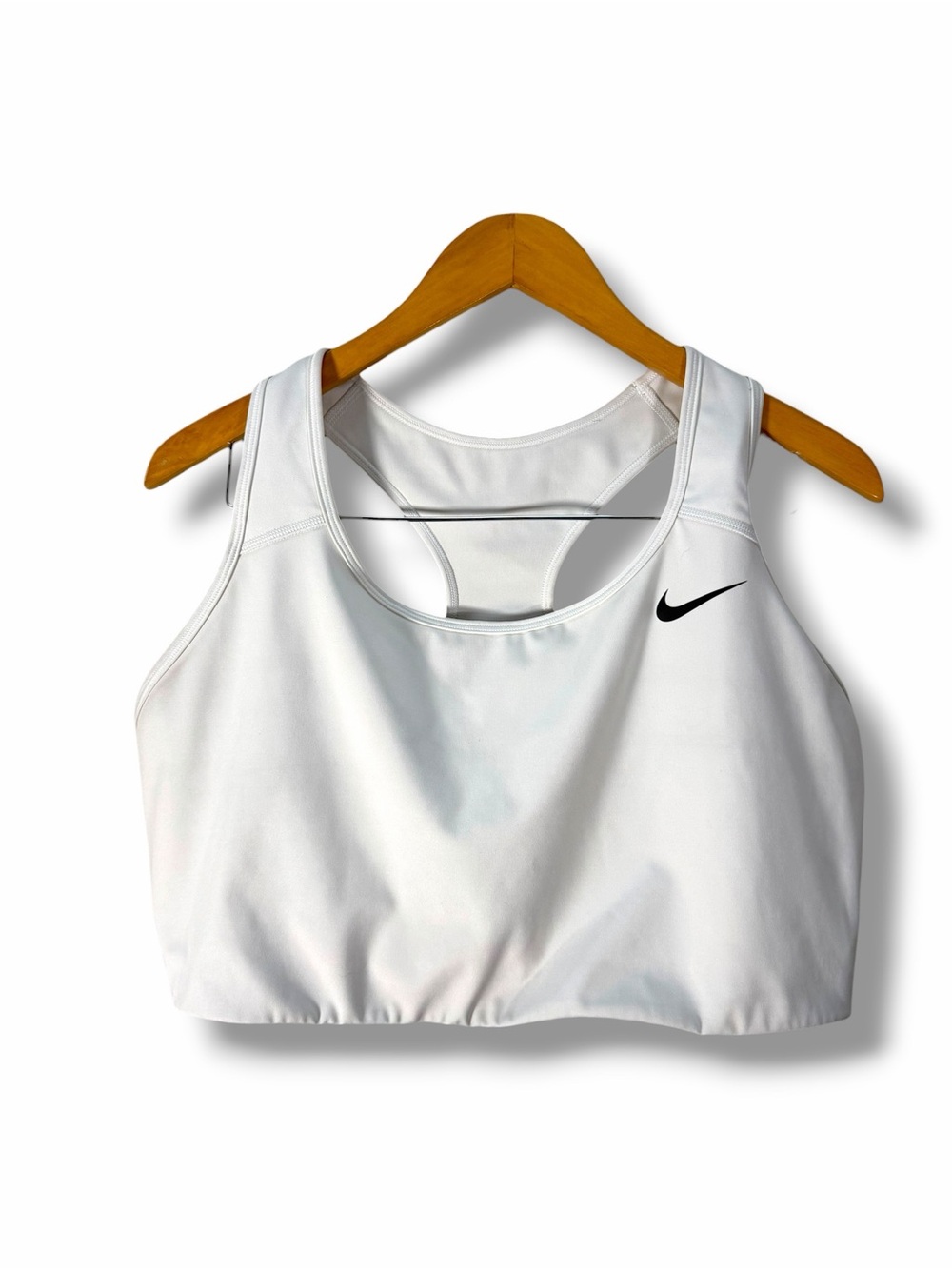 Women’s Nike Dri Fit White Swoosh Sports Bra Size 3X